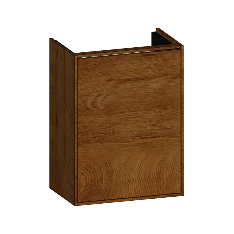 SCALIDO-Waschtisch-Unterschrank kompakt asymetr. 410x560x260mm 1 Tür rechts Farbvar S/S/X