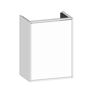 SCALIDO-Waschtisch-Unterschrank kompakt asymetr. 410x560x260mm 1 Tür rechts Farbvar W/W/X