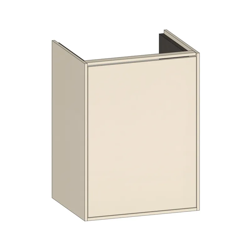 SCALIDO-Waschtisch-Unterschrank kompakt 410x560x325mm 1 Tür links Farbvar. K/K/X