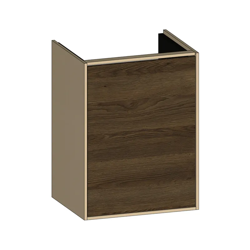 SCALIDO-Waschtisch-Unterschrank kompakt 410x560x325mm 1 Tür rechts Farbvar N/K/X