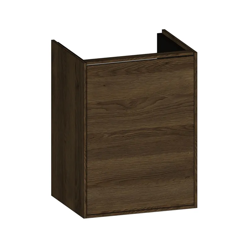 SCALIDO-Waschtisch-Unterschrank kompakt 410x560x325mm 1 Tür links Farbvar. N/N/X