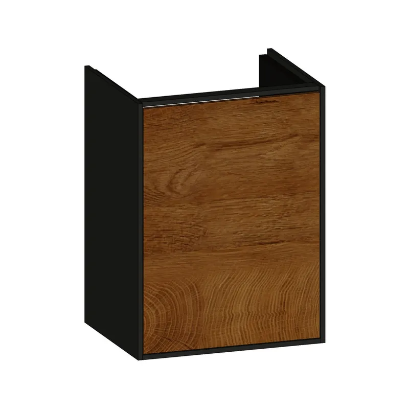SCALIDO-Waschtisch-Unterschrank kompakt 410x560x325mm 1 Tür links Farbvar. S/A/X