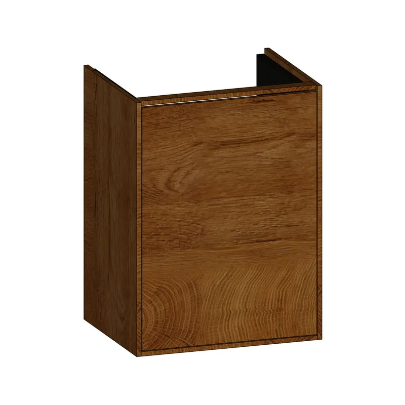 SCALIDO-Waschtisch-Unterschrank kompakt 410x560x325mm 1 Tür links Farbvar. S/S/X