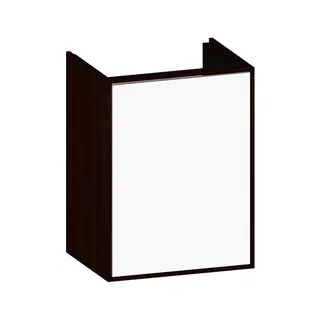 SCALIDO-Waschtisch-Unterschrank kompakt 410x560x325mm 1 Tür links Farbvar. W/E/X