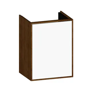 SCALIDO-Waschtisch-Unterschrank kompakt 410x560x325mm 1 Tür links Farbvar. W/S/X