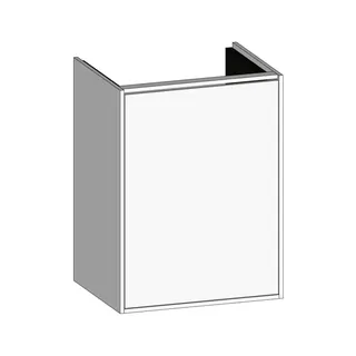 SCALIDO-Waschtisch-Unterschrank kompakt 410x560x325mm 1 Tür links Farbvar. W/W/X