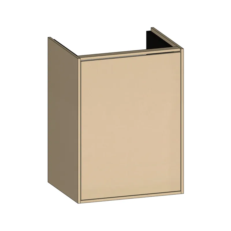 SCALIDO-Waschtisch-Unterschrank kompakt 410x560x325mm 1 Tür rechts Farbvar K/K/X
