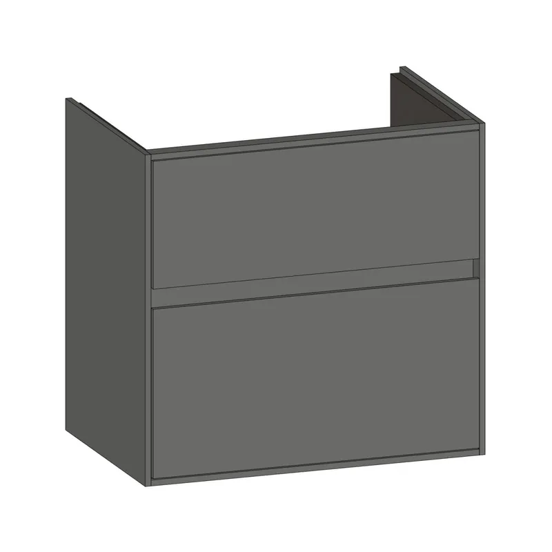 SCALIDO-Waschtisch-Unterschrank kompakt 570x560x370mm 2 Auszüge Farbvar. A/A/A