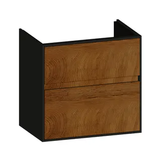 SCALIDO-Waschtisch-Unterschrank kompakt 570x560x370mm 2 Auszüge Farbvar. S/A/S