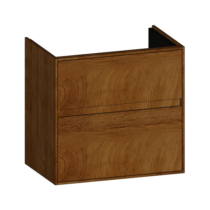 SCALIDO-Waschtisch-Unterschrank kompakt 570x560x370mm 2 Auszüge Farbvar. S/S/S