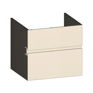 SCALIDO-Waschtisch-Unterschrank z Konsolenplatte 600x540x510mm 2 Auszüge Farbvar. K/X/K