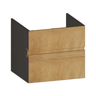 SCALIDO-Waschtisch-Unterschrank z Konsolenplatte 600x540x510mm 2 Auszüge Farbvar. S/X/S