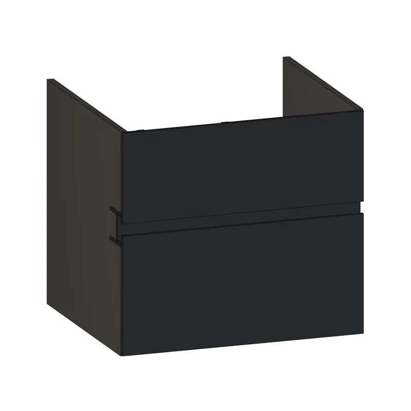 SCALIDO-Waschtisch-Unterschrank z Konsolenplatte 600x540x510mm 2 Auszüge Farbvar. V/X/V
