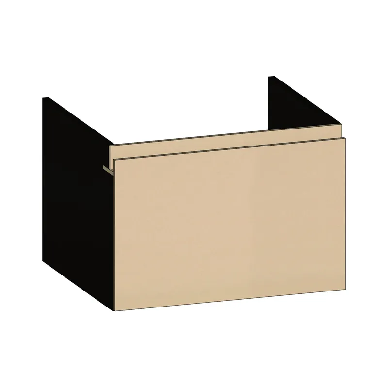SCALIDO-Waschtisch-Unterschrank z Konsolenplatte 600x410x510mm 1 Auszug Farbvar. K/X/K
