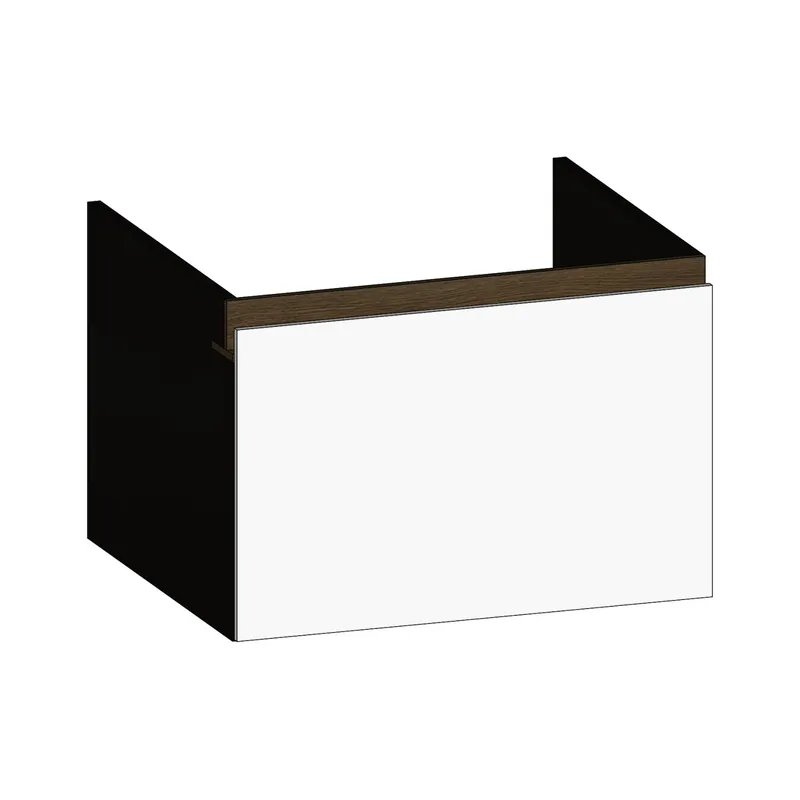 SCALIDO-Waschtisch-Unterschrank z Konsolenplatte 600x410x510mm 1 Auszug Farbvar. W/X/N