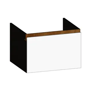 SCALIDO-Waschtisch-Unterschrank z Konsolenplatte 600x410x510mm 1 Auszug Farbvar. W/X/S