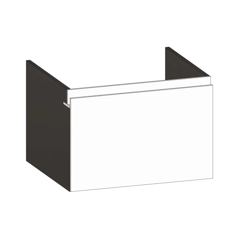 SCALIDO-Waschtisch-Unterschrank z Konsolenplatte 600x410x510mm 1 Auszug Farbvar. W/X/W