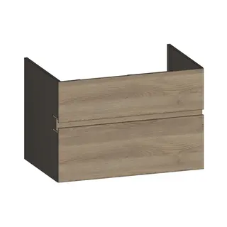 SCALIDO-Waschtisch-Unterschrank z Konsolenplatte 800x540x510mm 2 Auszüge Farbvar. N/X/N