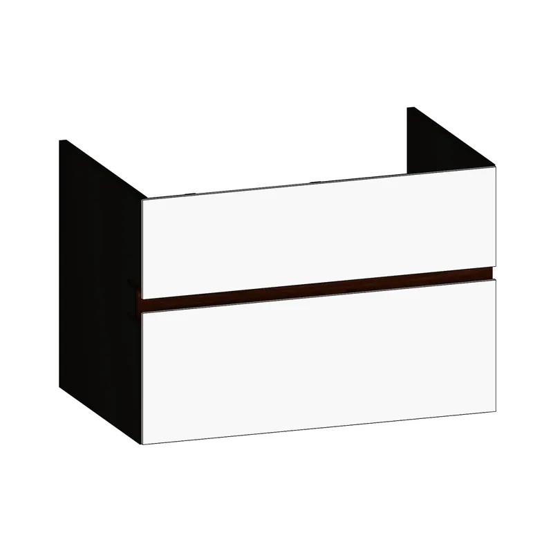 SCALIDO-Waschtisch-Unterschrank z Konsolenplatte 800x540x510mm 2 Auszüge Farbvar. W/X/E