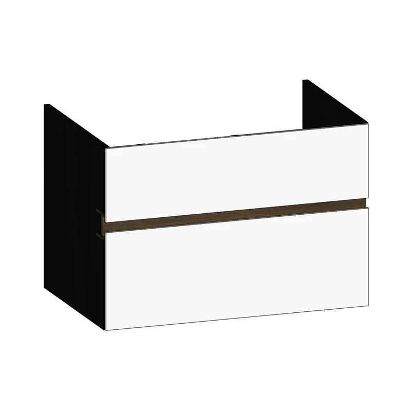 SCALIDO-Waschtisch-Unterschrank z Konsolenplatte 800x540x510mm 2 Auszüge Farbvar. W/X/N