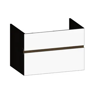 SCALIDO-Waschtisch-Unterschrank z Konsolenplatte 800x540x510mm 2 Auszüge Farbvar. W/X/N