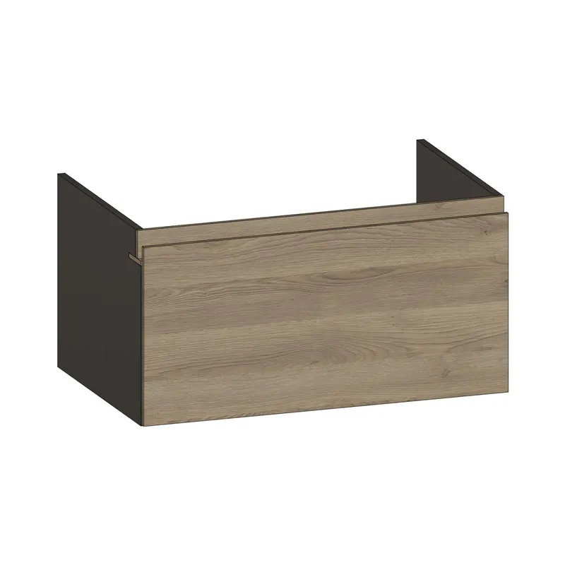 SCALIDO-Waschtisch-Unterschrank z Konsolenplatte 800x410x510mm 1 Auszug Farbvar. N/X/N