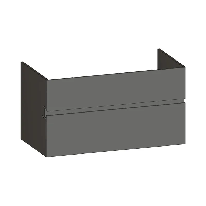 SCALIDO-Waschtisch-Unterschrank z Konsolenplatte 1000x540x510mm 2 Auszüge Farbvar. A/X/A