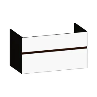 SCALIDO-Waschtisch-Unterschrank z Konsolenplatte 1000x540x510mm 2 Auszüge Farbvar. W/X/E