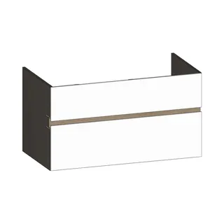 SCALIDO-Waschtisch-Unterschrank z Konsolenplatte 1000x540x510mm 2 Auszüge Farbvar. W/X/N