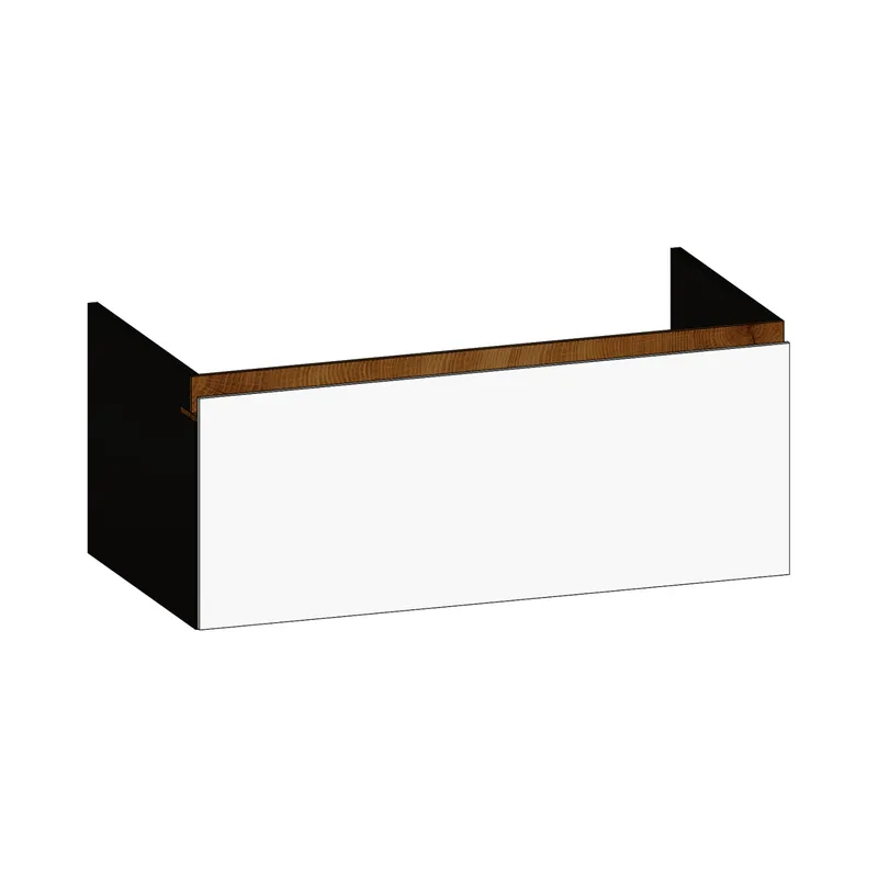 SCALIDO-Waschtisch-Unterschrank z Konsolenplatte 1000x410x510mm 1 Auszug Farbvar. W/X/S