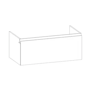 SCALIDO-Waschtisch-Unterschrank z Konsolenplatte 1000x410x510mm 1 Auszug Farbvar. W/X/S – Bild 2