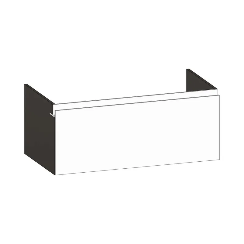SCALIDO-Waschtisch-Unterschrank z Konsolenplatte 1000x410x510mm 1 Auszug Farbvar. W/X/W