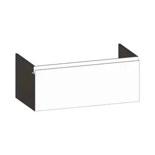 SCALIDO-Waschtisch-Unterschrank z Konsolenplatte 1000x410x510mm 1 Auszug Farbvar. W/X/W
