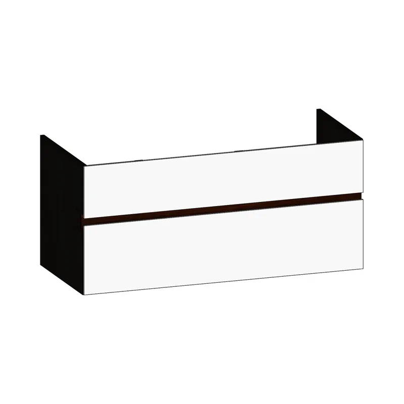 SCALIDO-Waschtisch-Unterschrank z Konsolenplatte 1200x540x510mm 2 Auszüge Farbvar. W/X/E