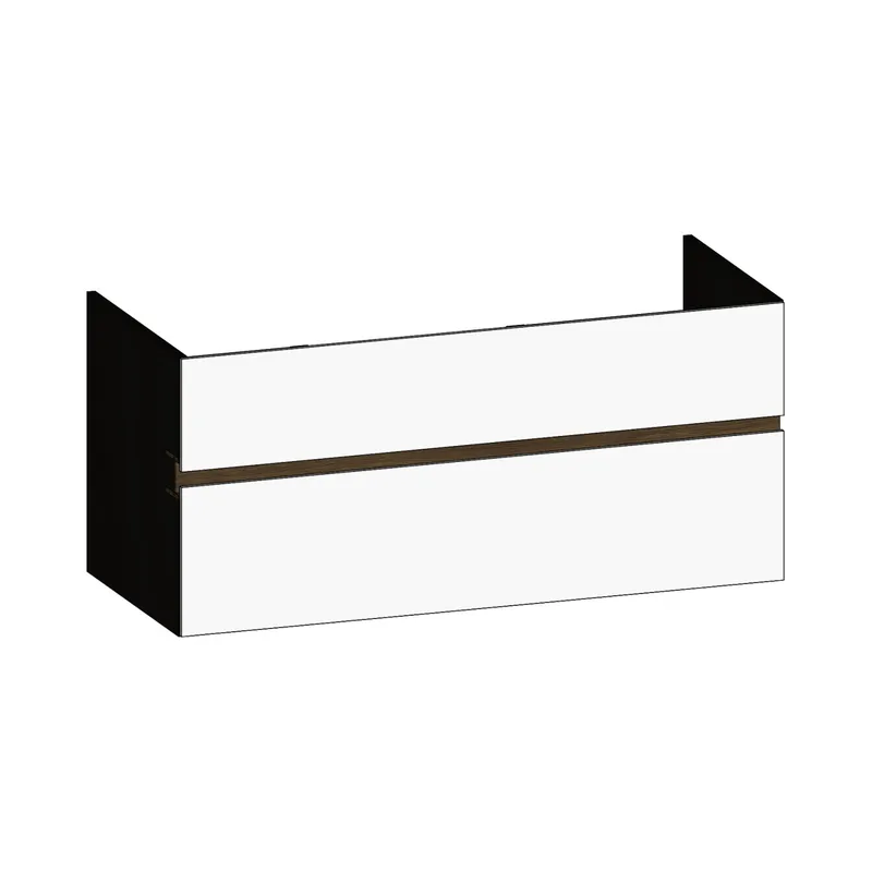 SCALIDO-Waschtisch-Unterschrank z Konsolenplatte 1200x540x510mm 2 Auszüge Farbvar. W/X/N