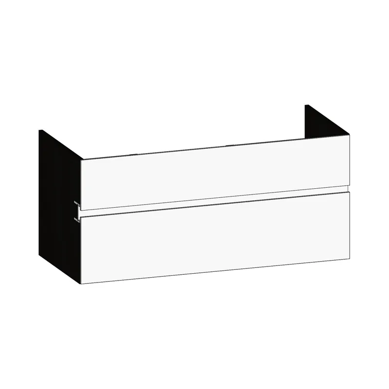 SCALIDO-Waschtisch-Unterschrank z Konsolenplatte 1200x540x510mm 2 Auszüge Farbvar. W/X/W