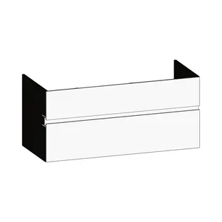 SCALIDO-Waschtisch-Unterschrank z Konsolenplatte 1200x540x510mm 2 Auszüge Farbvar. W/X/W