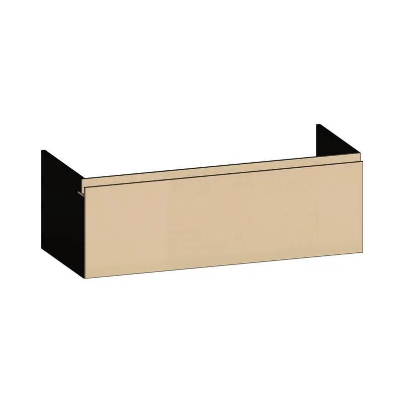 SCALIDO-Waschtisch-Unterschrank z Konsolenplatte 1200x410x510mm 1 Auszug Farbvar. K/X/K