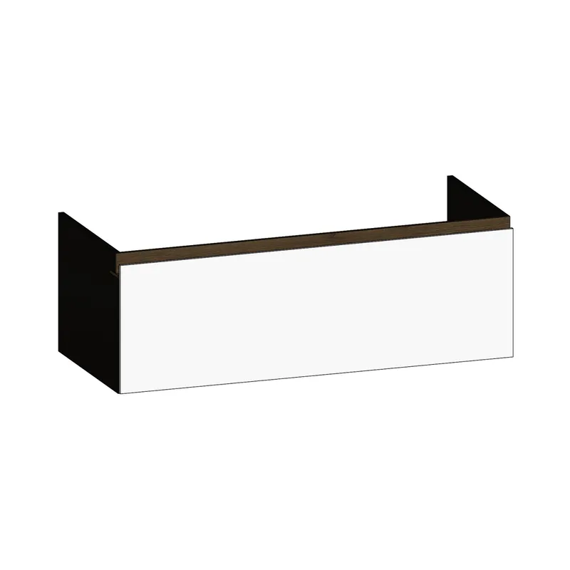 SCALIDO-Waschtisch-Unterschrank z Konsolenplatte 1200x410x510mm 1 Auszug Farbvar. W/X/N