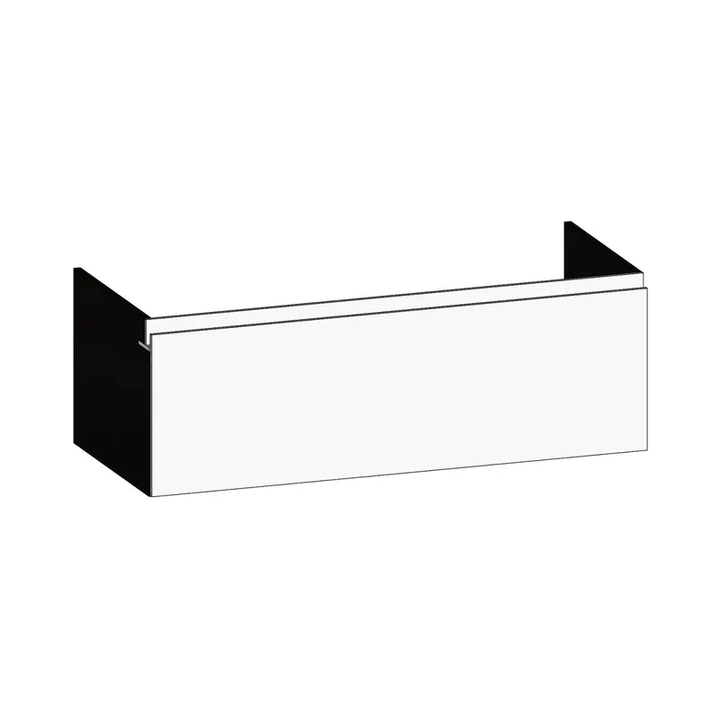 SCALIDO-Waschtisch-Unterschrank z Konsolenplatte 1200x410x510mm 1 Auszug Farbvar. W/X/W