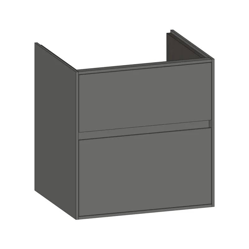 SCALIDO-Waschtisch-Unterschrank zu Waschtisch Wand 550 520x560x440mm 2 Auszüge Farbvar. A/A/A