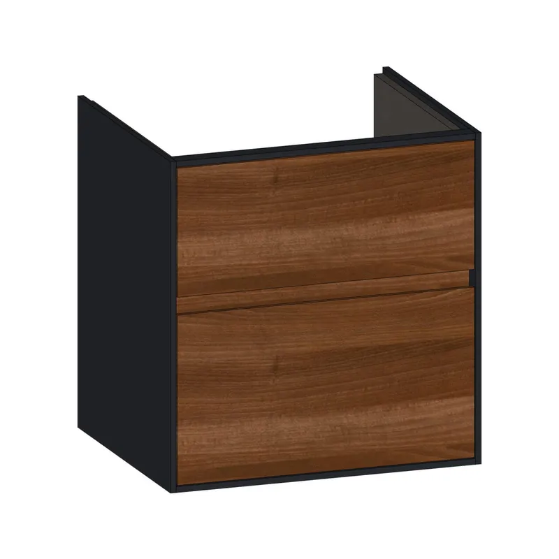 SCALIDO-Waschtisch-Unterschrank zu Waschtisch Wand 550 520x560x440mm 2 Auszüge Farbvar. E/V/E