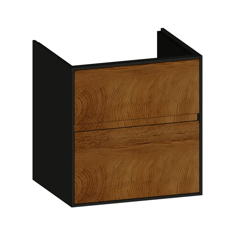 SCALIDO-Waschtisch-Unterschrank zu Waschtisch Wand 550 520x560x440mm 2 Auszüge Farbvar. S/A/S