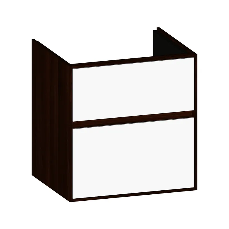 SCALIDO-Waschtisch-Unterschrank zu Waschtisch Wand 550 520x560x440mm 2 Auszüge Farbvar. W/E/E