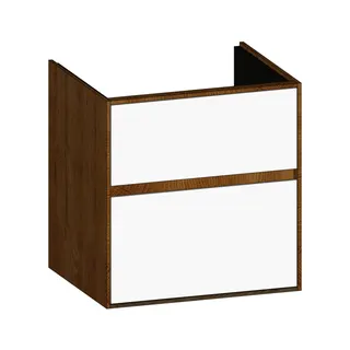 SCALIDO-Waschtisch-Unterschrank zu Waschtisch Wand 550 520x560x440mm 2 Auszüge Farbvar. W/S/S
