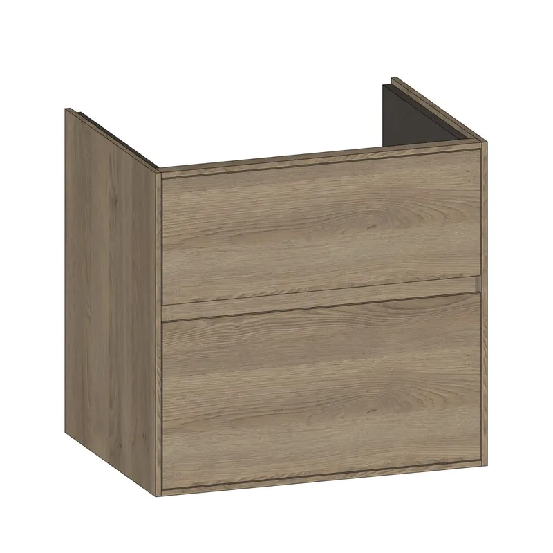 SCALIDO-Waschtisch-Unterschrank zu Waschtisch Wand 600 570x560x460mm 2 Auszüge Farbvar. N/N/N