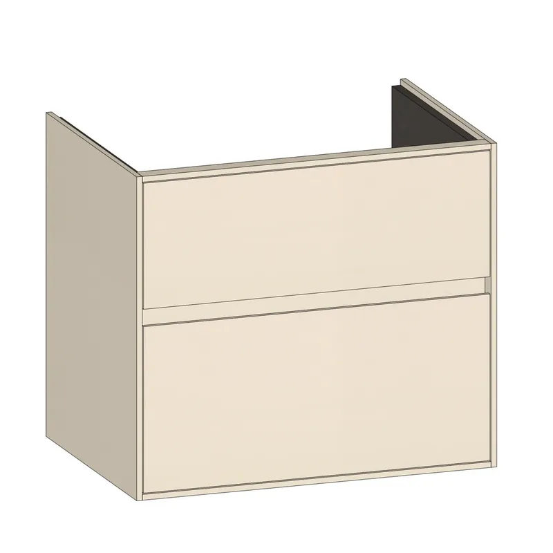 SCALIDO-Waschtisch-Unterschrank zu Waschtisch Wand 650 620x560x460mm 2 Auszüge Farbvar. K/K/K