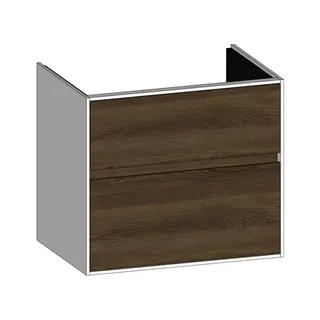 SCALIDO-Waschtisch-Unterschrank zu Waschtisch Wand 650 620x560x460mm 2 Auszüge Farbvar. N/W/N