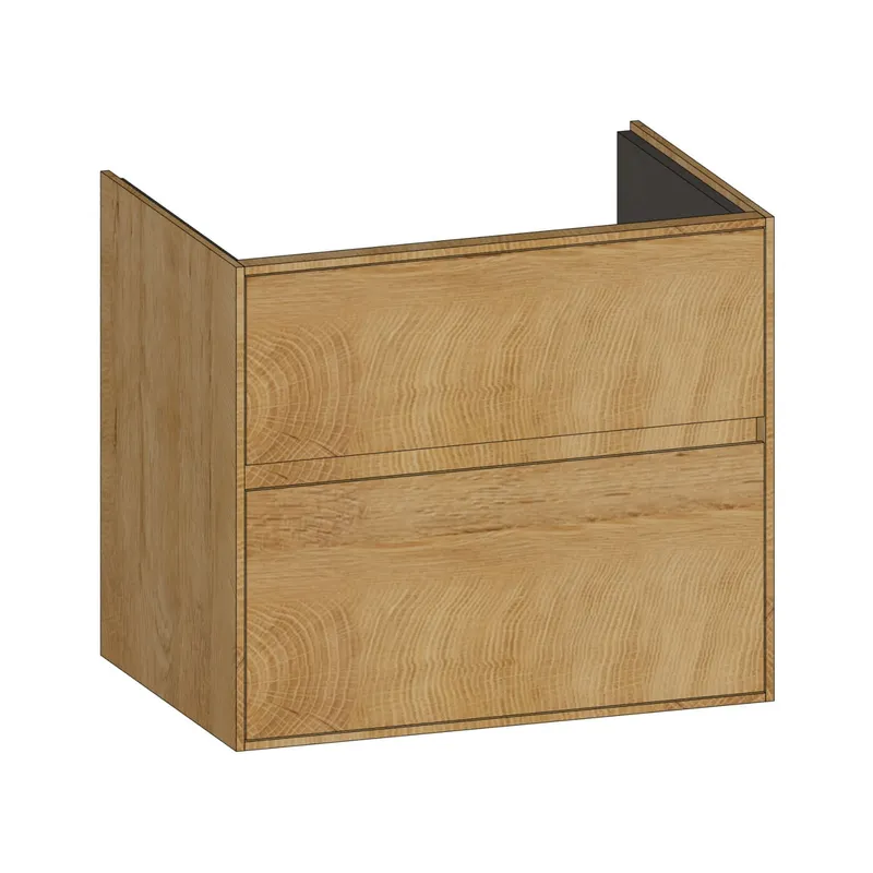 SCALIDO-Waschtisch-Unterschrank zu Waschtisch Wand 650 620x560x460mm 2 Auszüge Farbvar. S/S/S