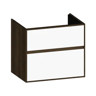 SCALIDO-Waschtisch-Unterschrank zu Waschtisch Wand 650 620x560x460mm 2 Auszüge Farbvar. W/N/N